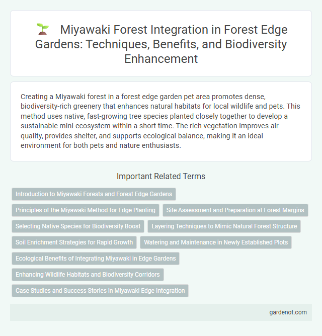 Miyawaki Forest Integration in Forest Edge Gardens: Techniques, Benefits, and Biodiversity Enhancement