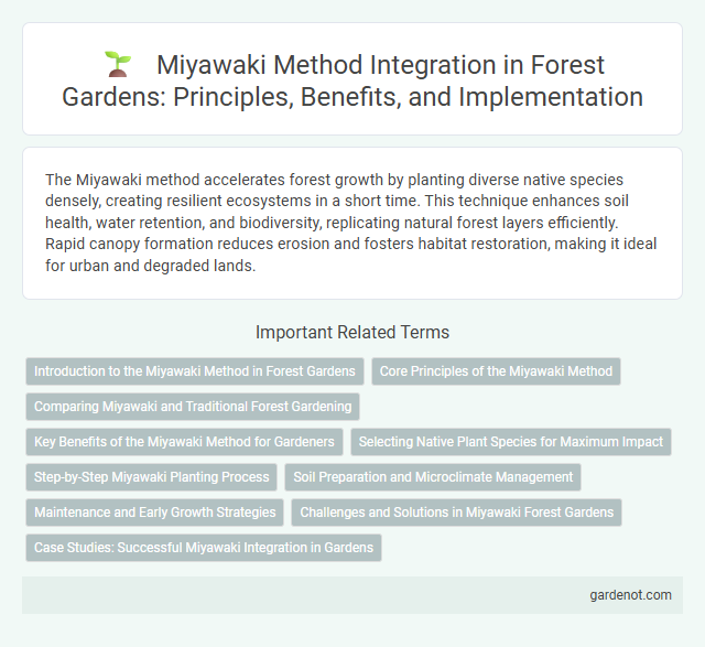 Miyawaki Method Integration in Forest Gardens: Principles, Benefits, and Implementation