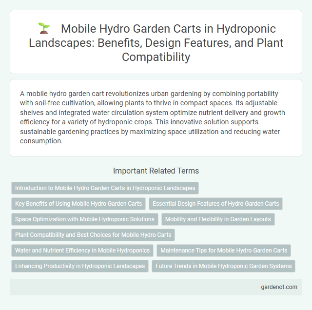 Mobile Hydro Garden Carts in Hydroponic Landscapes: Benefits, Design Features, and Plant Compatibility