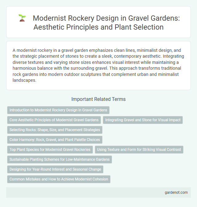 Modernist Rockery Design in Gravel Gardens: Aesthetic Principles and Plant Selection