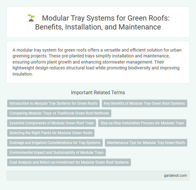Modular Tray Systems for Green Roofs: Benefits, Installation, and Maintenance