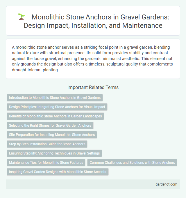 Monolithic Stone Anchors in Gravel Gardens: Design Impact, Installation, and Maintenance