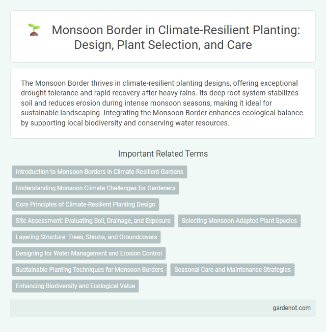 Monsoon Border in Climate-Resilient Planting: Design, Plant Selection, and Care