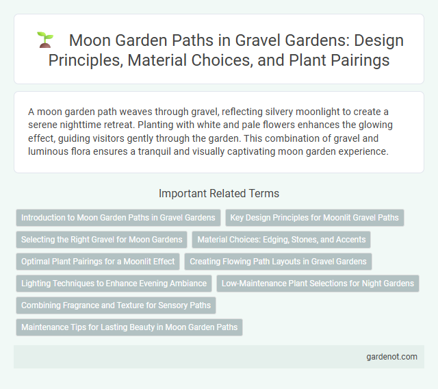 Moon Garden Paths in Gravel Gardens: Design Principles, Material Choices, and Plant Pairings