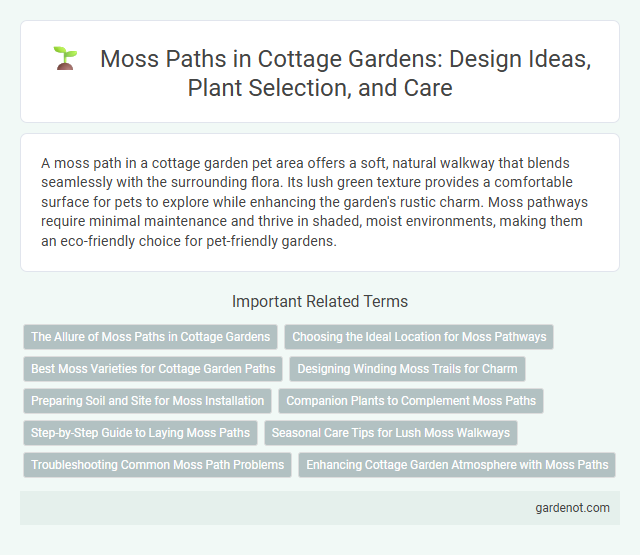 Moss Paths in Cottage Gardens: Design Ideas, Plant Selection, and Care