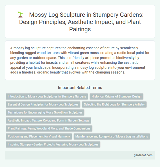Mossy Log Sculpture in Stumpery Gardens: Design Principles, Aesthetic Impact, and Plant Pairings