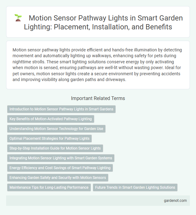 Motion Sensor Pathway Lights in Smart Garden Lighting: Placement, Installation, and Benefits