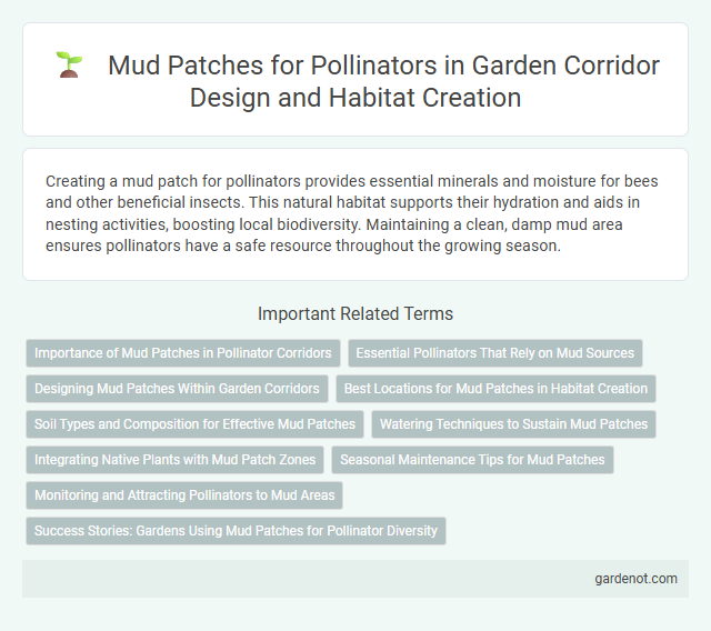 Mud Patches for Pollinators in Garden Corridor Design and Habitat Creation