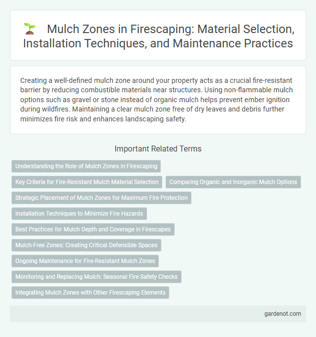 Mulch Zones in Firescaping: Material Selection, Installation Techniques, and Maintenance Practices