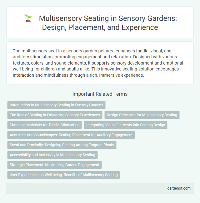 Multisensory Seating in Sensory Gardens: Design, Placement, and Experience