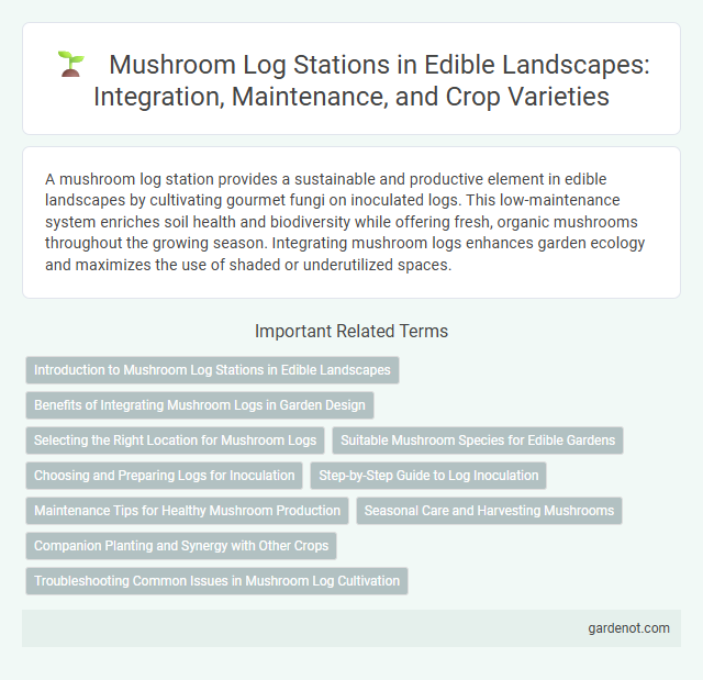 Mushroom Log Stations in Edible Landscapes: Integration, Maintenance, and Crop Varieties