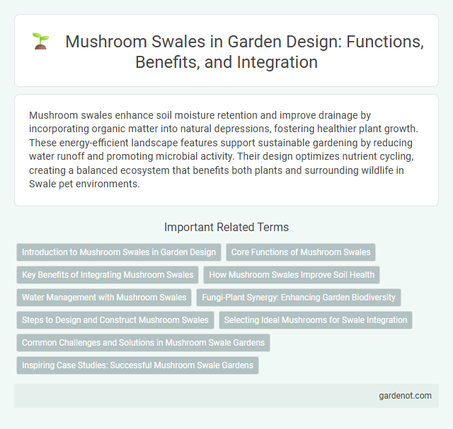 Mushroom Swales in Garden Design: Functions, Benefits, and Integration
