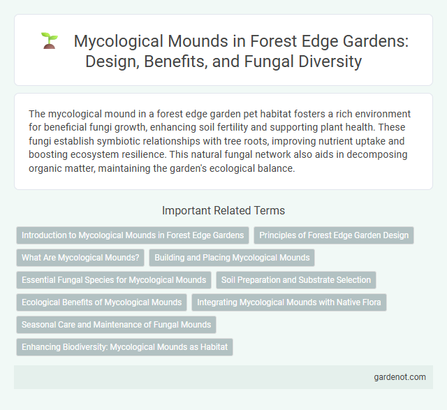 Mycological Mounds in Forest Edge Gardens: Design, Benefits, and Fungal Diversity