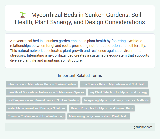 Mycorrhizal Beds in Sunken Gardens: Soil Health, Plant Synergy, and Design Considerations