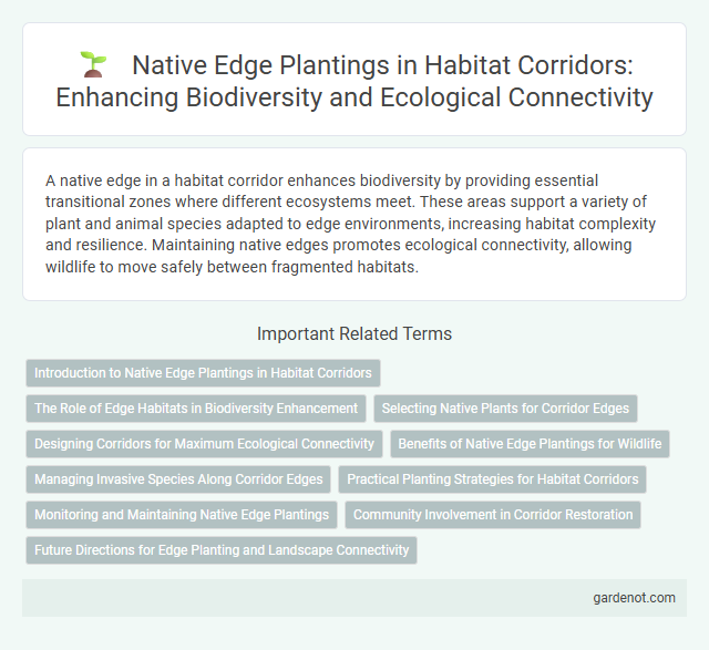 Native Edge Plantings in Habitat Corridors: Enhancing Biodiversity and Ecological Connectivity