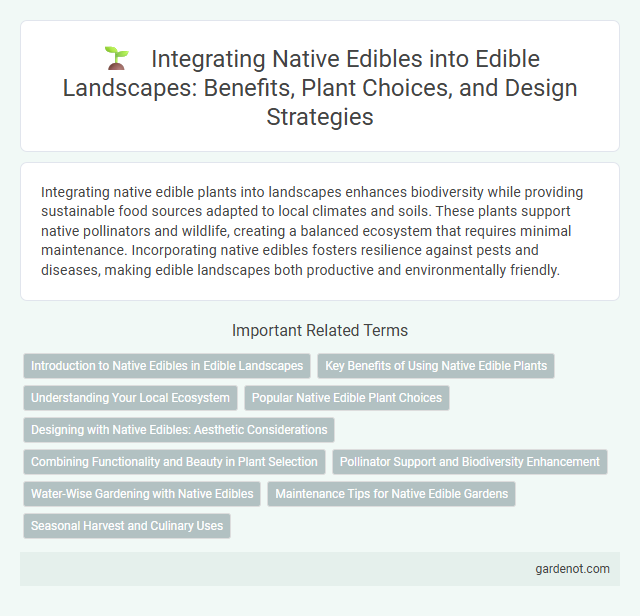 Integrating Native Edibles into Edible Landscapes: Benefits, Plant Choices, and Design Strategies