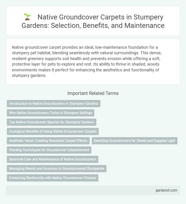 Native Groundcover Carpets in Stumpery Gardens: Selection, Benefits, and Maintenance