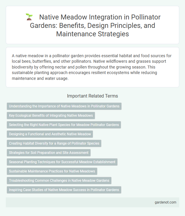 Native Meadow Integration in Pollinator Gardens: Benefits, Design Principles, and Maintenance Strategies