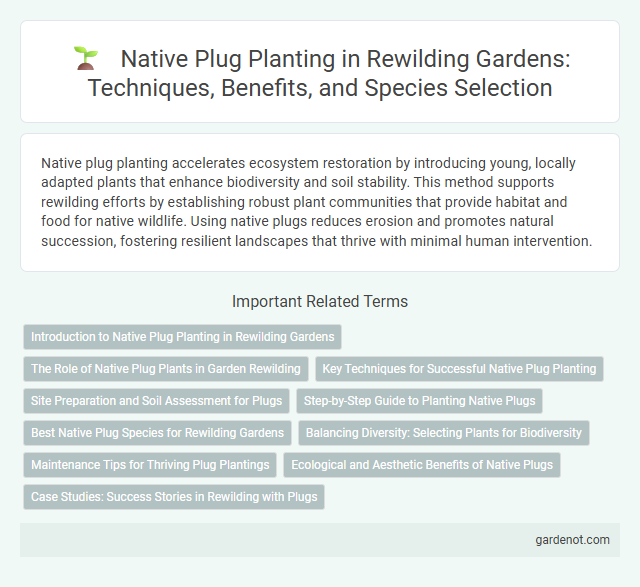 Native Plug Planting in Rewilding Gardens: Techniques, Benefits, and Species Selection