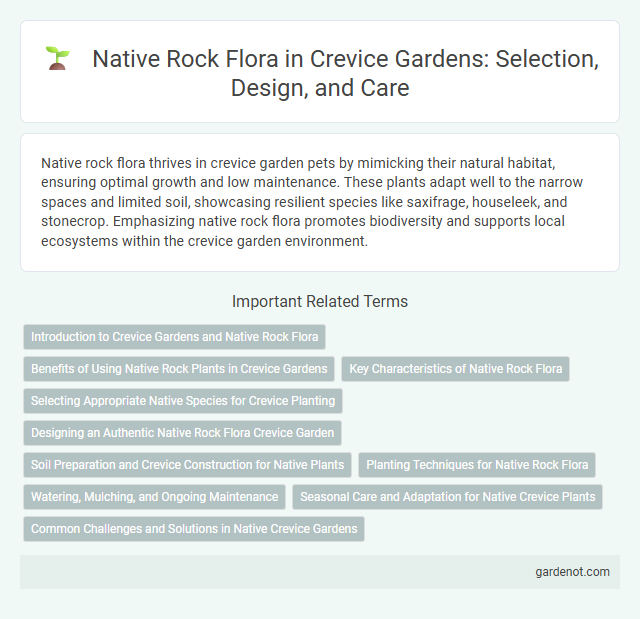 Native Rock Flora in Crevice Gardens: Selection, Design, and Care