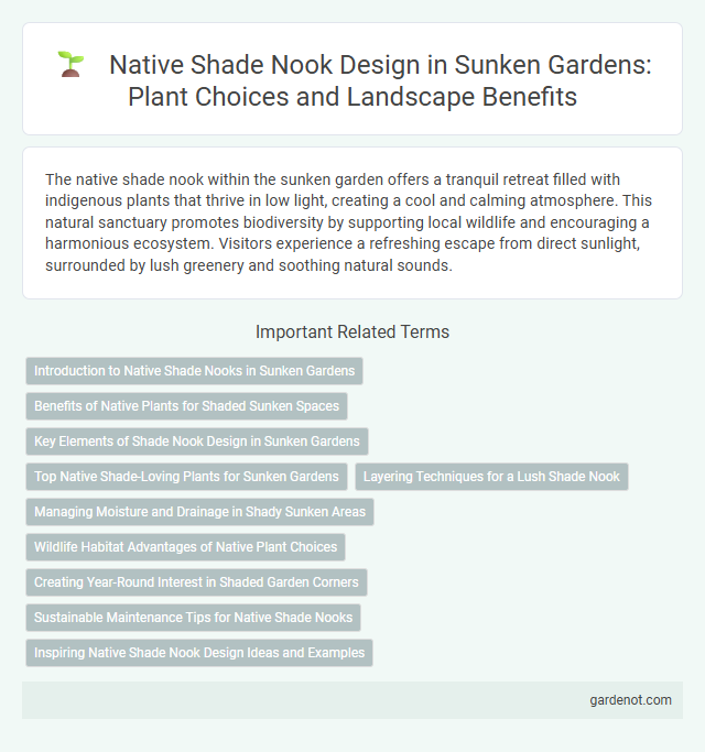 Native Shade Nook Design in Sunken Gardens: Plant Choices and Landscape Benefits