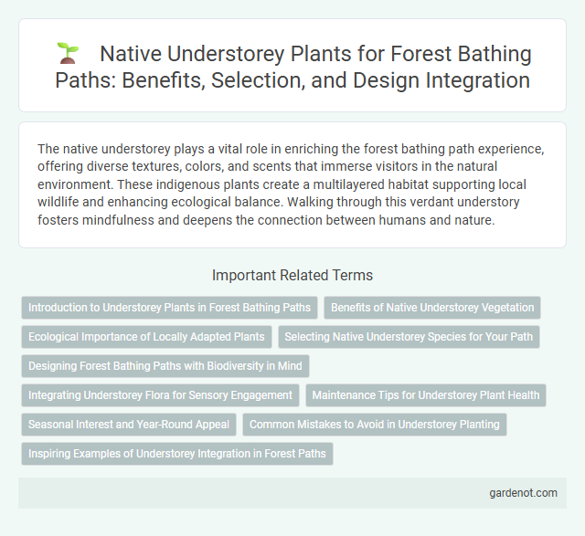 Native Understorey Plants for Forest Bathing Paths: Benefits, Selection, and Design Integration
