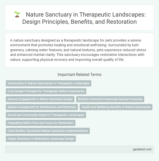Nature Sanctuary in Therapeutic Landscapes: Design Principles, Benefits, and Restoration