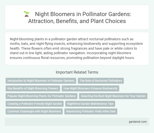 Night Bloomers in Pollinator Gardens: Attraction, Benefits, and Plant Choices