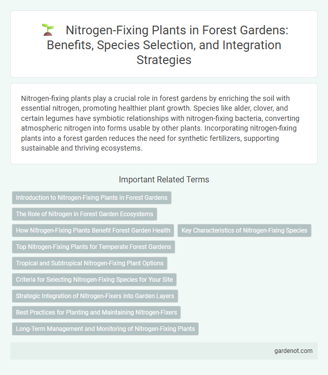 Nitrogen-Fixing Plants in Forest Gardens: Benefits, Species Selection, and Integration Strategies
