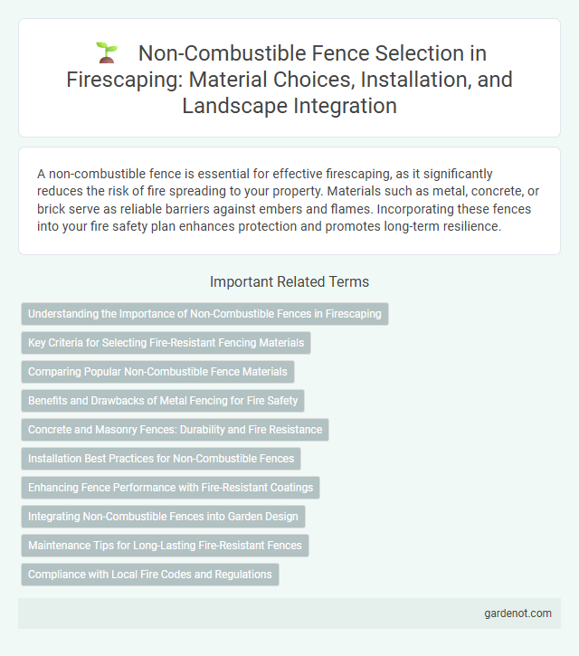 Non-Combustible Fence Selection in Firescaping: Material Choices, Installation, and Landscape Integration