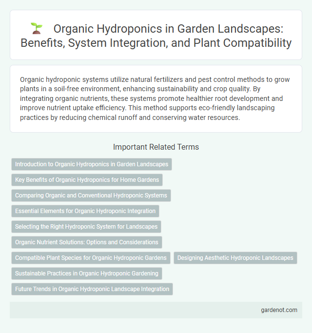 Organic Hydroponics in Garden Landscapes: Benefits, System Integration, and Plant Compatibility
