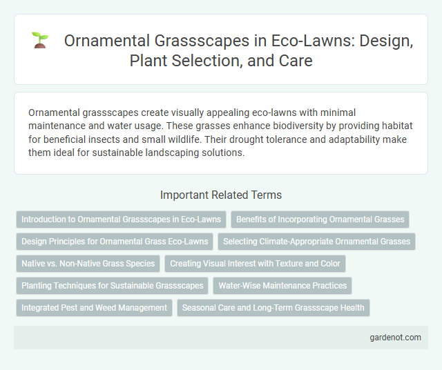 Ornamental Grassscapes in Eco-Lawns: Design, Plant Selection, and Care