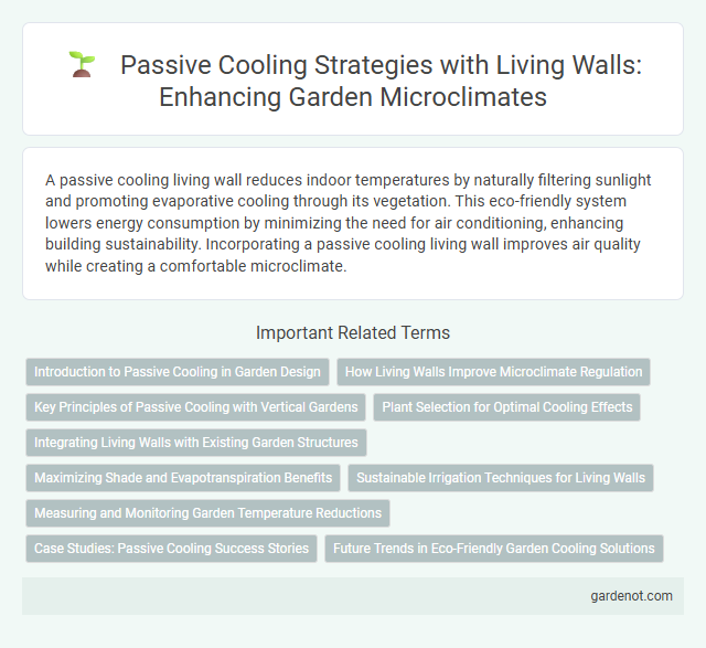 Passive Cooling Strategies with Living Walls: Enhancing Garden Microclimates