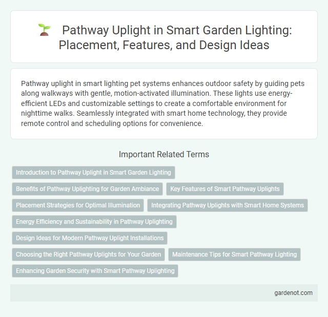 Pathway Uplight in Smart Garden Lighting: Placement, Features, and Design Ideas