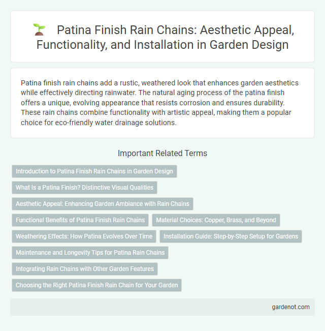 Patina Finish Rain Chains: Aesthetic Appeal, Functionality, and Installation in Garden Design