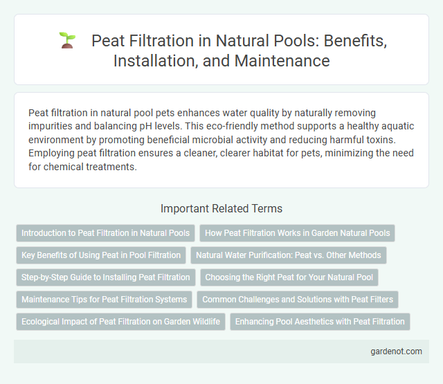 Peat Filtration in Natural Pools: Benefits, Installation, and Maintenance