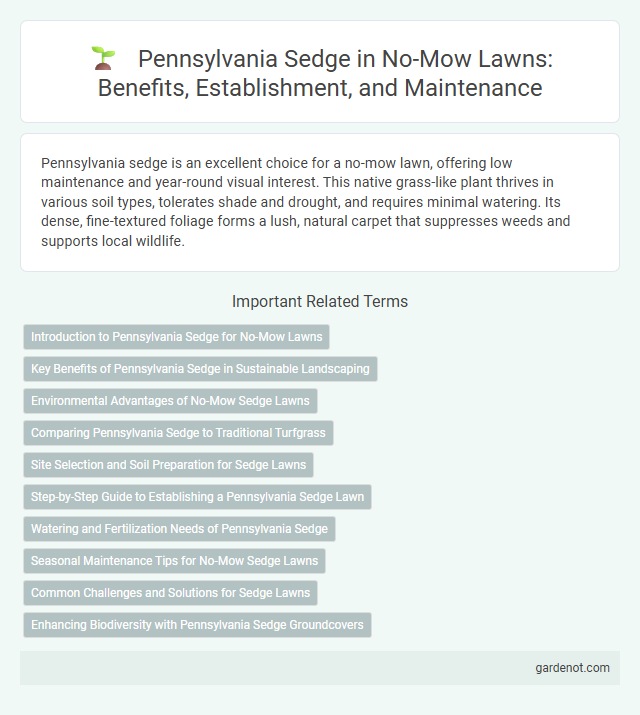 Pennsylvania Sedge in No-Mow Lawns: Benefits, Establishment, and Maintenance