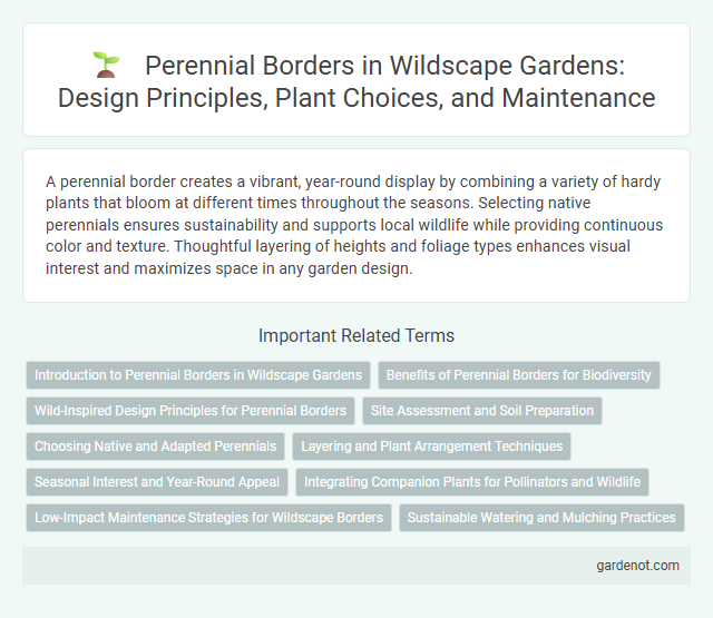 Perennial Borders in Wildscape Gardens: Design Principles, Plant Choices, and Maintenance