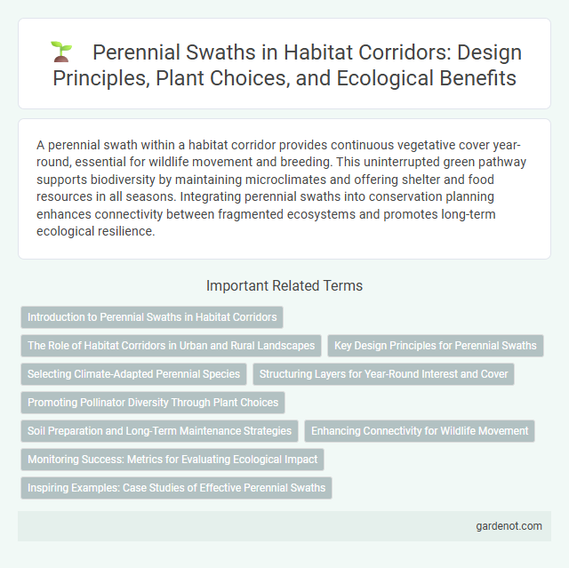 Perennial Swaths in Habitat Corridors: Design Principles, Plant Choices, and Ecological Benefits