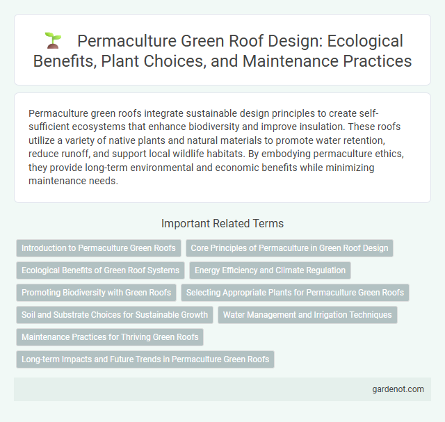 Permaculture Green Roof Design: Ecological Benefits, Plant Choices, and Maintenance Practices