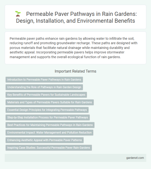 Permeable Paver Pathways in Rain Gardens: Design, Installation, and Environmental Benefits