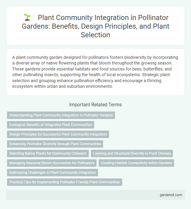 Plant Community Integration in Pollinator Gardens: Benefits, Design Principles, and Plant Selection
