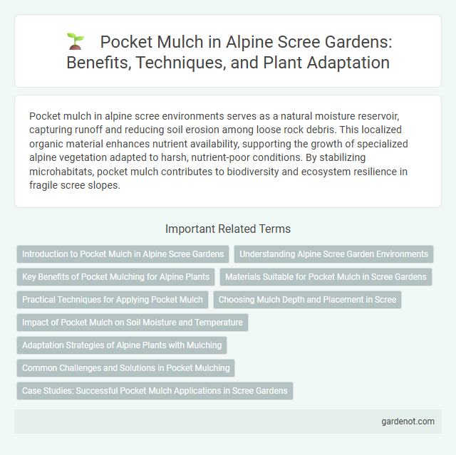 Pocket Mulch in Alpine Scree Gardens: Benefits, Techniques, and Plant Adaptation