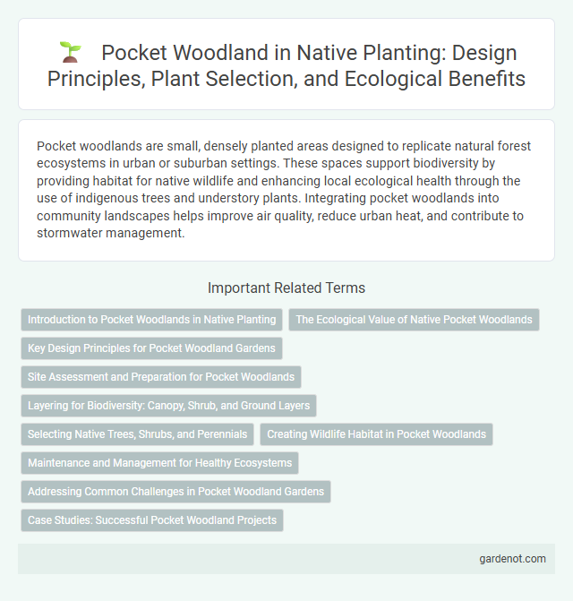 Pocket Woodland in Native Planting: Design Principles, Plant Selection, and Ecological Benefits