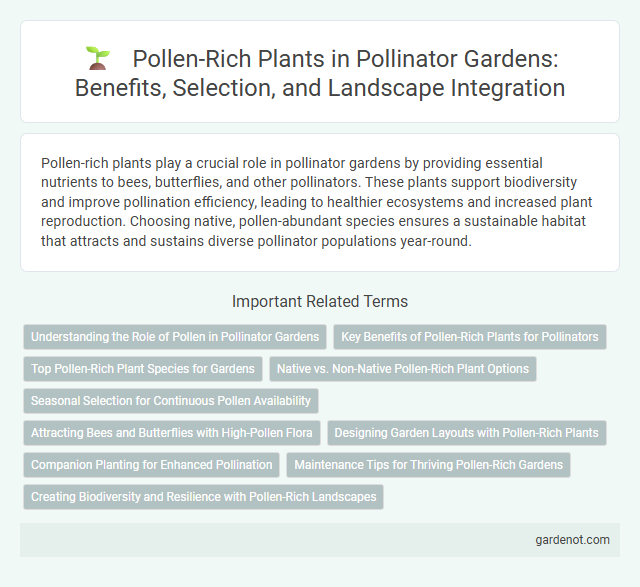 Pollen-Rich Plants in Pollinator Gardens: Benefits, Selection, and Landscape Integration