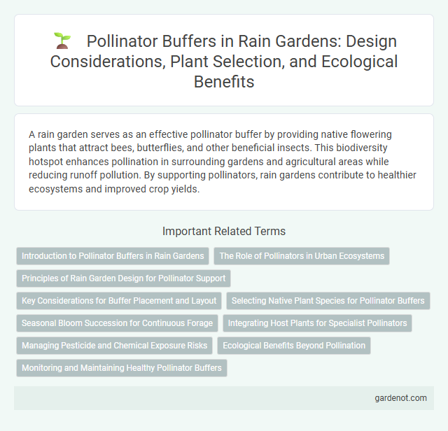Pollinator Buffers in Rain Gardens: Design Considerations, Plant Selection, and Ecological Benefits