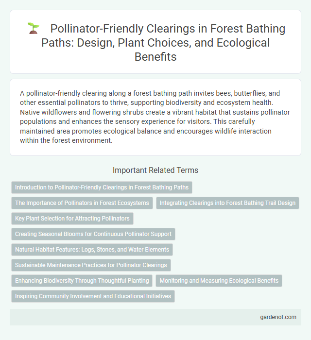 Pollinator-Friendly Clearings in Forest Bathing Paths: Design, Plant Choices, and Ecological Benefits