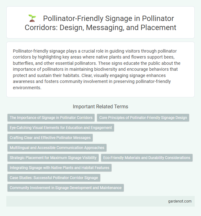 Pollinator-Friendly Signage in Pollinator Corridors: Design, Messaging, and Placement