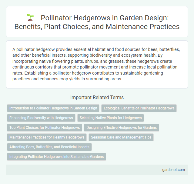 Pollinator Hedgerows in Garden Design: Benefits, Plant Choices, and Maintenance Practices