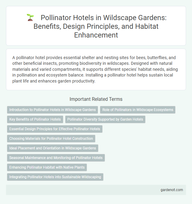 Pollinator Hotels in Wildscape Gardens: Benefits, Design Principles, and Habitat Enhancement